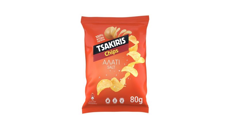 Tsakiris Chips Salt 80gr